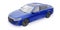 Tula, Russia. January 30, 2022: Honda Accord 2020: Blue large hybrid business sedan for work and family. 3D illustration