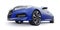 Tula, Russia. January 30, 2022: Honda Accord 2020: Blue large hybrid business sedan for work and family. 3D illustration