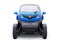 Tula, Russia. January 30, 2022: Renault Twizy ZE 2015: Blue Super compact electric city car for two passengers. 3D