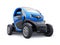 Tula, Russia. January 30, 2022: Renault Twizy ZE 2015: Blue Super compact electric city car for two passengers. 3D