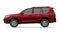 Tula, Russia. July 12, 2021: Toyota Land Cruiser Prado 2018 dark red suv car isolated on white background. 3d rendering.