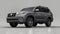 Tula, Russia. July 12, 2021: Toyota Land Cruiser Prado 2018 gray suv car isolated on gray background. 3d rendering.