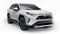 Tula, Russia. June 22, 2021: Toyota RAV4 SUV 2020 city white car isolated on white background. 3d illustration.