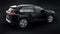 Tula, Russia. June 26, 2021: Toyota RAV4 SUV 2020 city black car isolated on black background. 3d illustration.