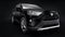 Tula, Russia. June 26, 2021: Toyota RAV4 SUV 2020 city black car isolated on black background. 3d illustration.