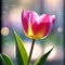 a tulip with a bokeh filled background trending on artstation sharp focus studio photo intricate
