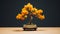 Tulip Bonsai Tree: Belgian Witbier Minimalist Desktop Wallpaper In Hd