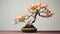 Tulip Bonsai Tree: Minimalist Belgian Witbier Desktop Wallpaper In Hd