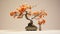 Tulip Bonsai Tree: Minimalist Belgian Witbier Desktop Wallpaper In Hd