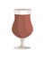 Tulip Glass of Beer Transparent Cup on Leg Vector