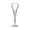 Tulip glass. Sparkling wine glass. Hand drawn empty champagne glass sketch