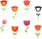 Tulip Illustrations, Flowers Illustrations