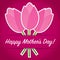 Tulip Mother`s Day card