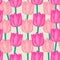 Tulip seamless pattern