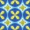 Tulip tile, seamless pattern. Watercolor illustration