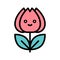 Tulip vector, Spring season filled icon editable stroke