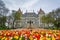 Tulips and The New York State Capitol, in Albany, New York