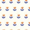 Tulips seamless pattern. Hand drawn illustration. Textile design.