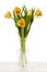 Tulips Yellow Red Orange Tulip Flowers In Vase