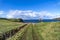 The Tulm Island, Duntulm Bay and the castle ruins on the Isle of Skye - Scotland