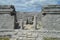 Tulum Entrance Front Mayan Ruin Temple Foundation