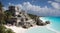 Tulum, mexico, stunning mayan ruins overlooking a fantastic beach, a must see destination.