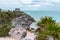 Tulum Ruins - Old Mayan landmark besides Caribbean Sea. Riviera Maya, Traveling America