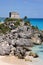Tulum ruins overlooking the Caribbean