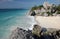 Tulum ruins with sandy beach