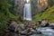 Tumalo Falls Closeup in Oregon USA