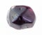 tumbled Almandine garnet gem stone on white