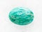 tumbled amazonite gemstone (amazon stone) on white