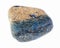 tumbled azurite (chessylite) gem stone on white