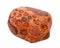 tumbled Bauxite ( aluminium ore) stone isolated