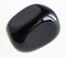 tumbled black Onyx gem stone on white