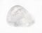 tumbled clear quartz (rock crystal) stone on white