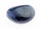 tumbled dumortierite stone on white