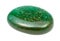 tumbled green Aventurine gem isolated