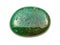 tumbled green Aventurine gemstone isolated