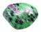 Tumbled green zoisite stone