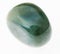 tumbled heliotrope (bloodstone) gem stone on white
