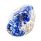 tumbled Lapis lazuli (Lazurite) gemstone isolated