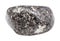 tumbled Magnetite (lodestone) gemstone isolated