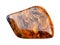 tumbled Pietersite gem stone isolated on white