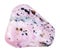 tumbled pink Rhodochrosite gemstone isolated