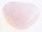 tumbled pink (rose) quartz stone on white