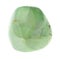 tumbled Prehnite gemstone on white