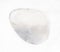 tumbled quartz ( rock crystal) gemstone on white