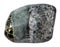 tumbled richterite and diopside mineral isolated