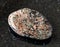 tumbled Titanite (Sphene) rock on black